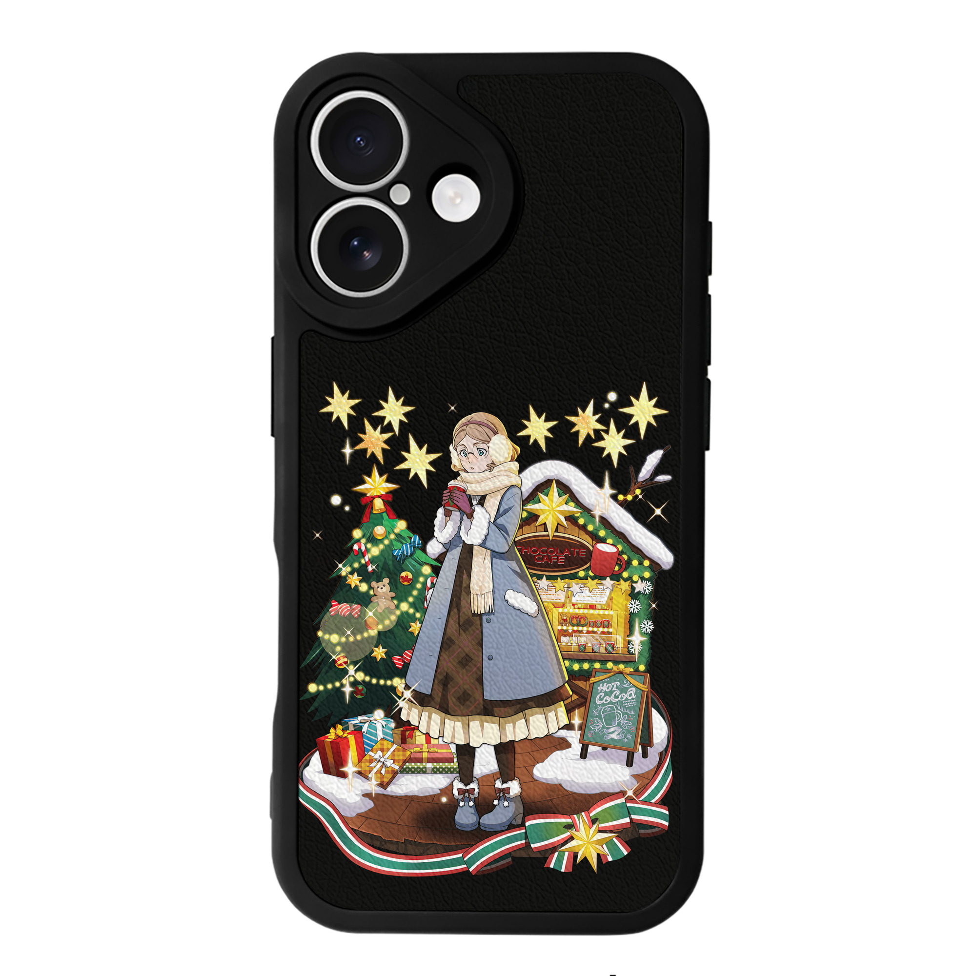 （画像用） 文豪ストレイドッグス Bungo Stray Dogs 【iPhone 16シリーズ対応】シリコンスマホケース（レザー調） 材質：シリコン